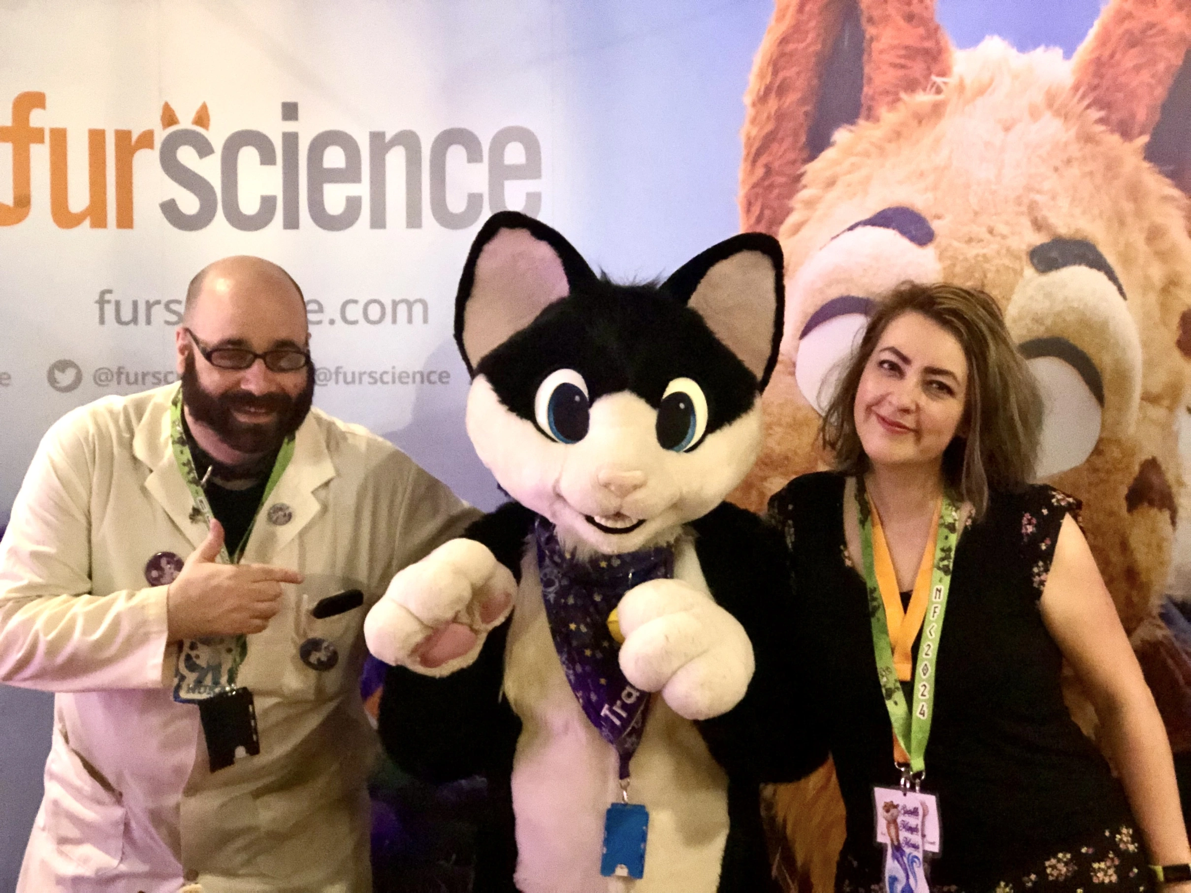 Furscience team with Mausie