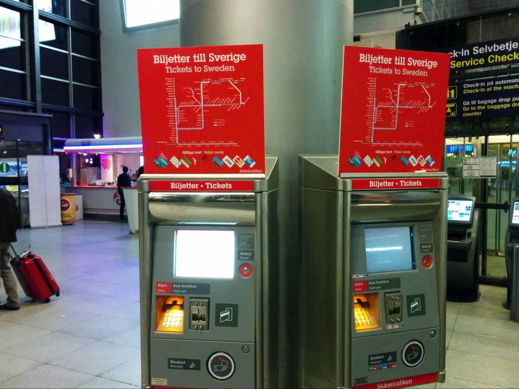 Ticket Machines at the train station